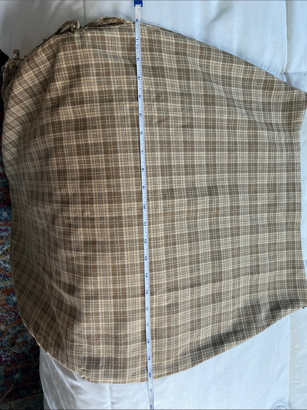 Lola May Plaid Tie-Side Midi Skirt in Brown - Picture 6 of 7